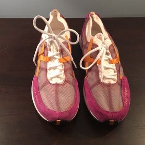 Pink/Orange/White Polo Sport Sneakers, never worn